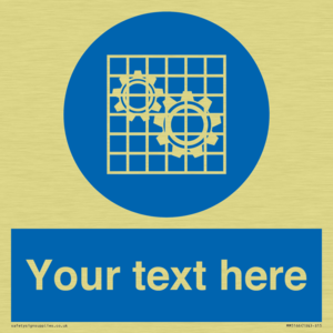 Custom Machine Guards Required Sign